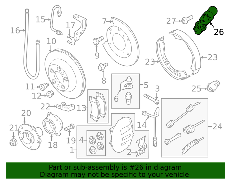 Genuine Porsche parts diagram
