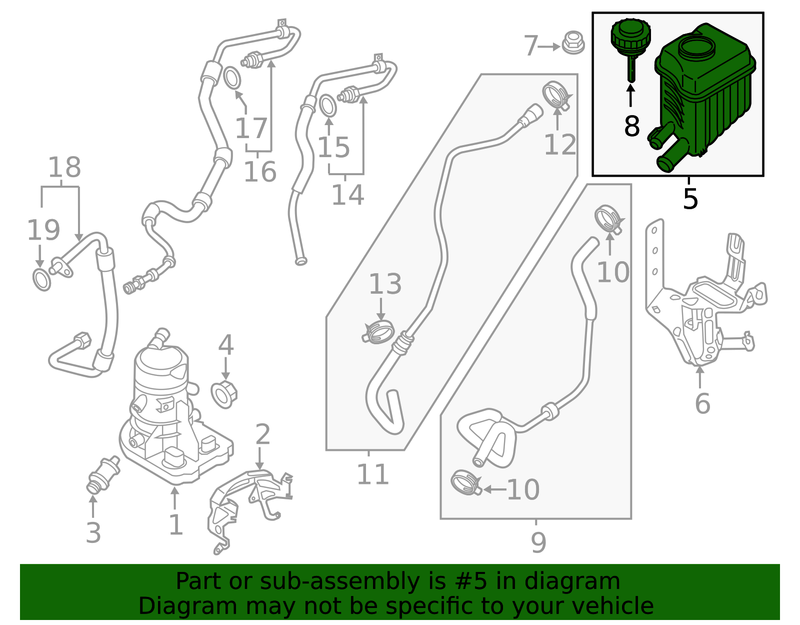 Genuine Porsche parts diagram