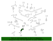 Genuine Porsche parts diagram