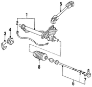 Genuine Porsche parts diagram