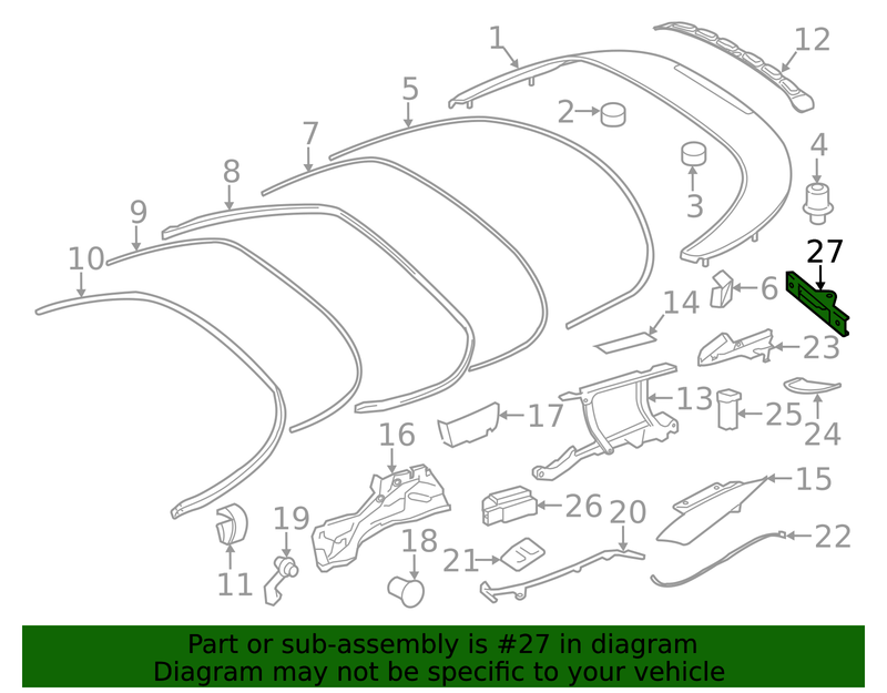 Genuine Porsche parts diagram