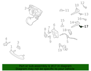 Genuine Porsche parts diagram