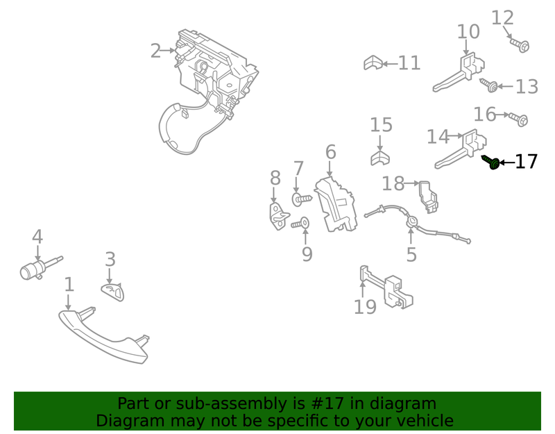 Genuine Porsche parts diagram