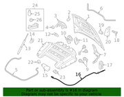 Genuine Porsche parts diagram
