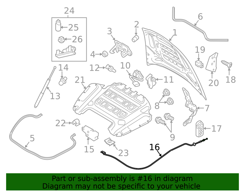 Genuine Porsche parts diagram