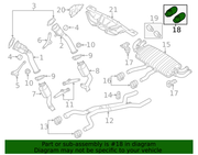 Genuine Porsche parts diagram