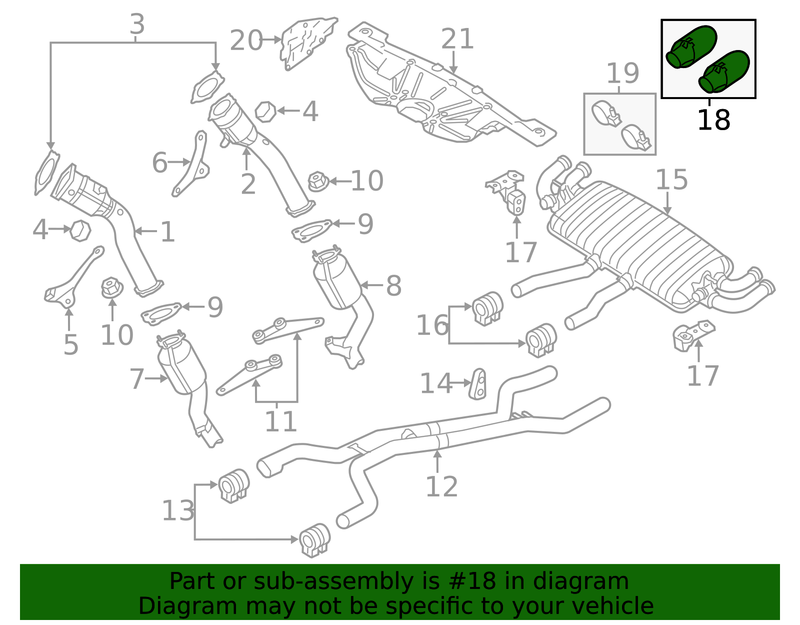 Genuine Porsche parts diagram
