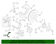 Genuine Porsche parts diagram