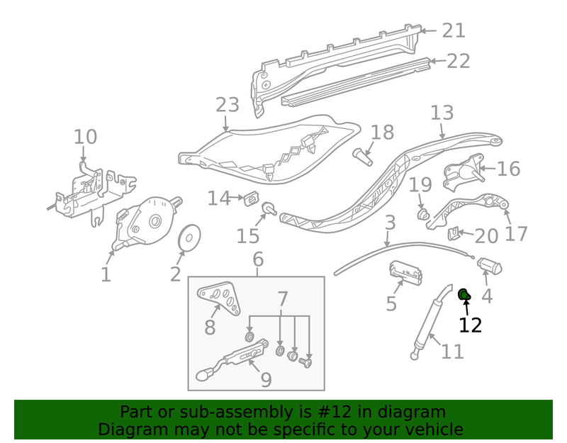 Genuine Porsche parts diagram