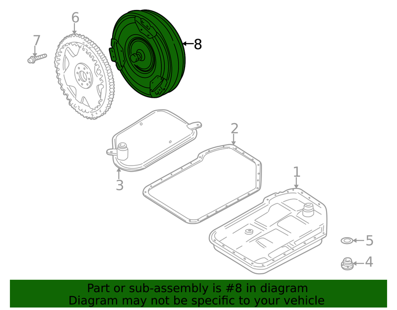 Part can be found as reference #8 in illustration