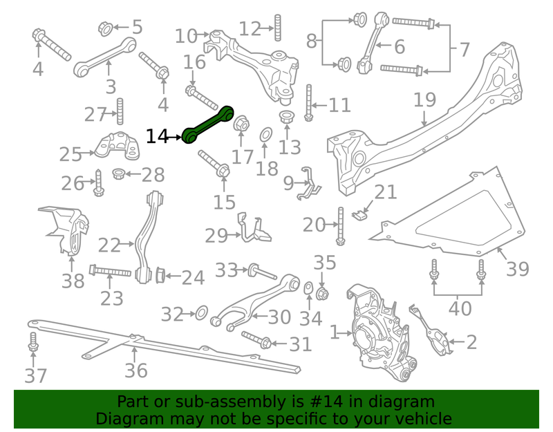 Genuine Porsche parts diagram