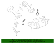 Genuine Porsche parts diagram