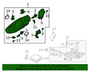 Genuine Porsche parts diagram