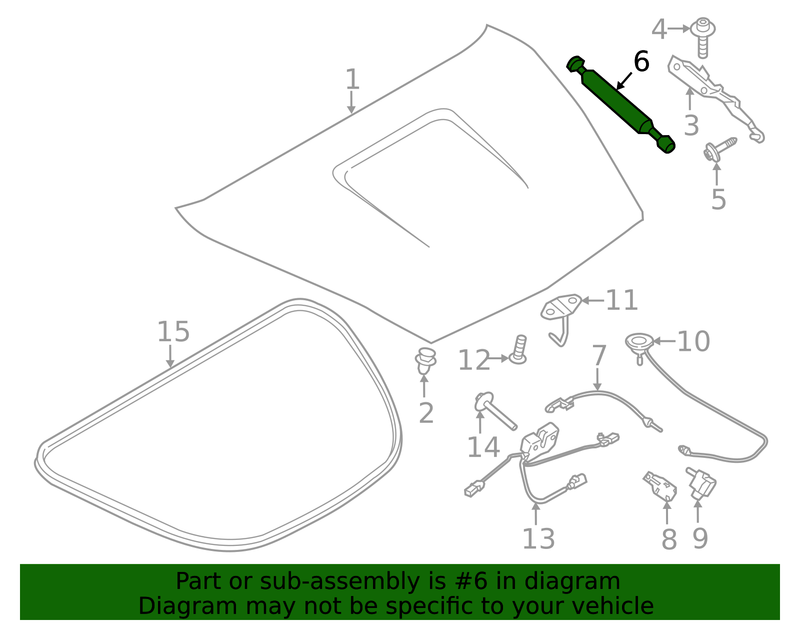 Genuine Porsche parts diagram