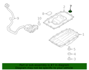 Genuine Porsche parts diagram