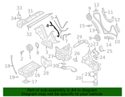 Genuine Porsche parts diagram