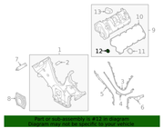 Genuine Porsche parts diagram