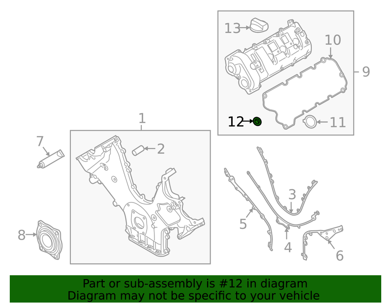 Genuine Porsche parts diagram