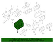 Genuine Porsche parts diagram