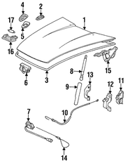 Genuine Porsche parts diagram