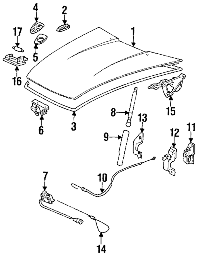 Genuine Porsche parts diagram