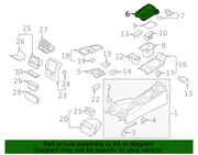 Genuine Porsche parts diagram