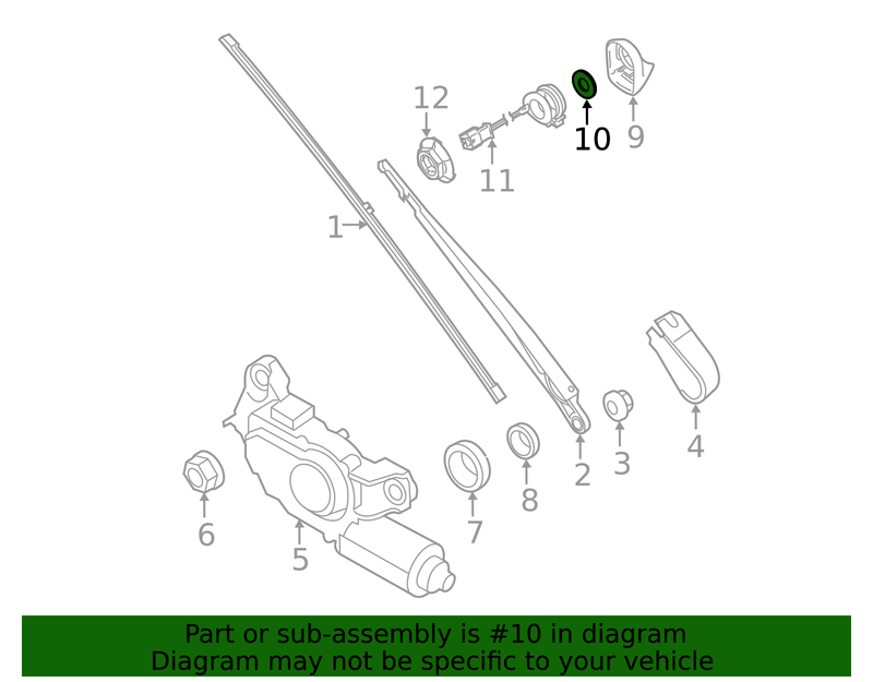 Part can be found as reference #10 in illustration