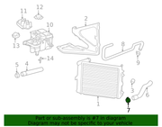 Genuine Porsche parts diagram