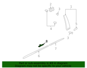 Genuine Porsche parts diagram