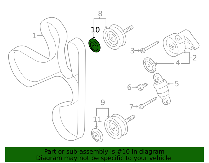 Part can be found as reference #10 in illustration