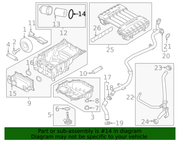 Genuine Porsche parts diagram