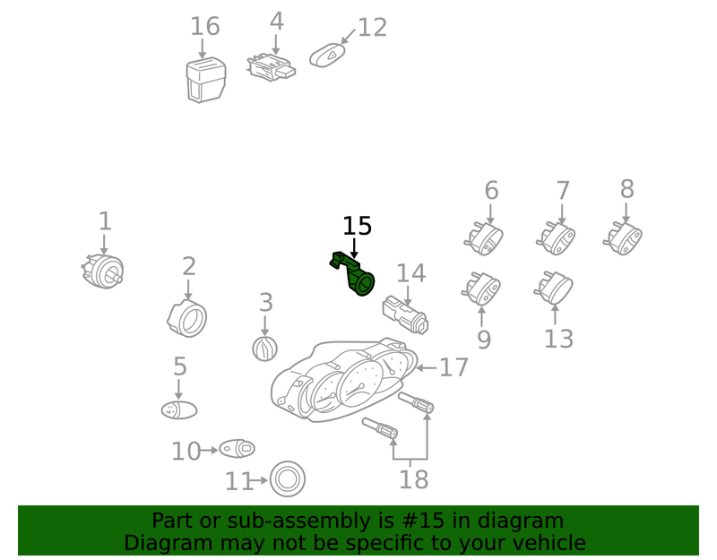 Genuine Porsche parts diagram
