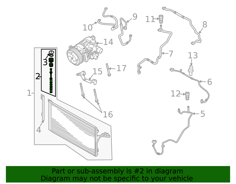 Genuine Porsche parts diagram