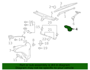 Genuine Porsche parts diagram