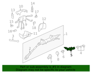 Genuine Porsche parts diagram
