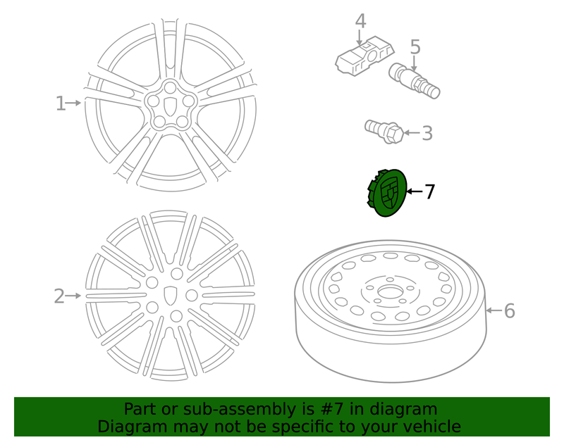 Genuine Porsche parts diagram