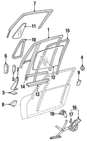 Genuine Porsche parts diagram