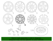 Genuine Porsche parts diagram