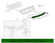 Genuine Porsche parts diagram