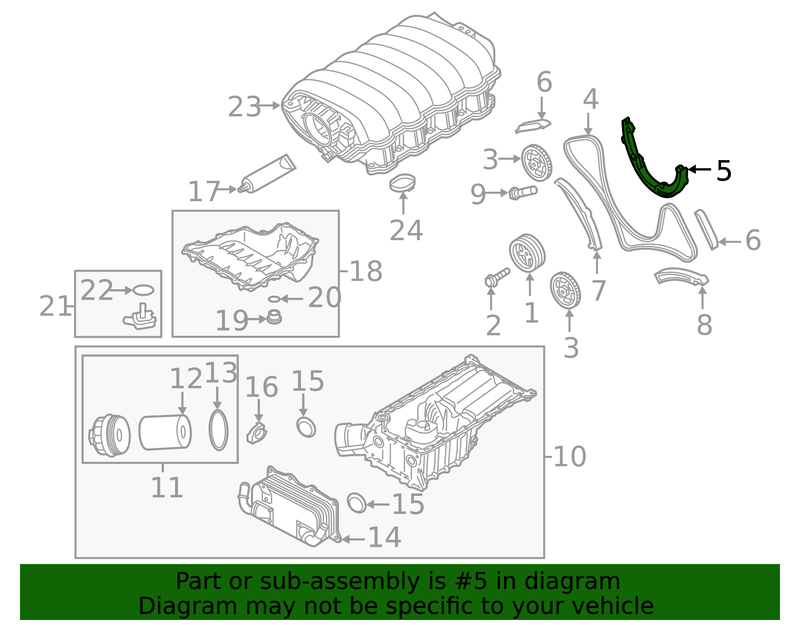 Genuine Porsche parts diagram
