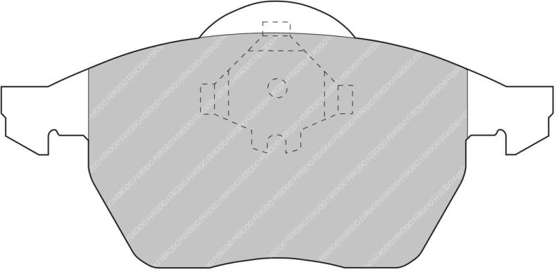 Ferodo DS2500 Racing Brake Pads for Volkswagen Beetle, Golf GTI,GLS Turbo,GLX,1.8T, VR6 (FCP0590H)