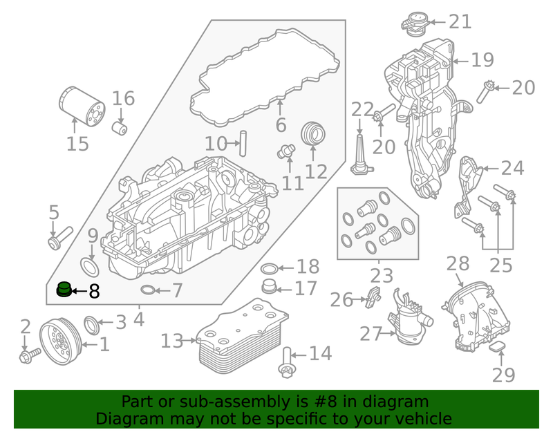 Genuine Porsche parts diagram