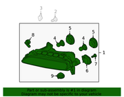 Genuine Porsche parts diagram