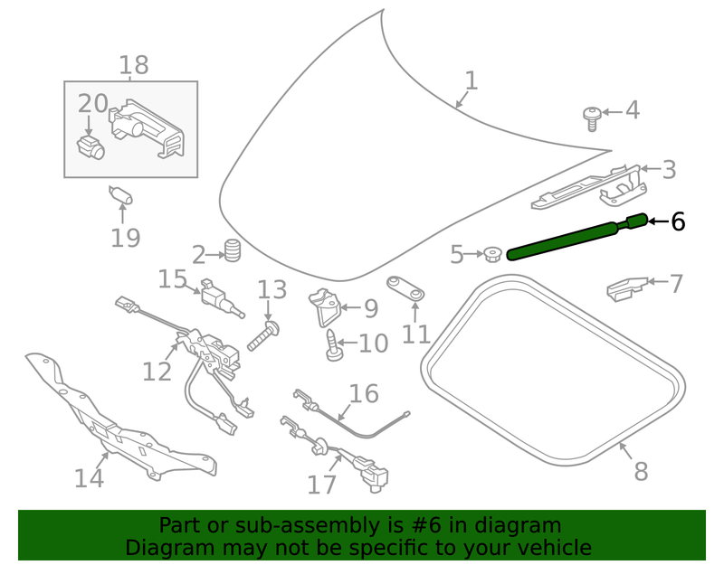 Genuine Porsche parts diagram