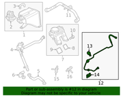 Genuine Porsche parts diagram