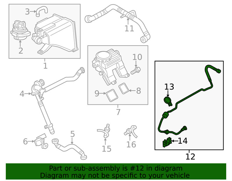 Genuine Porsche parts diagram