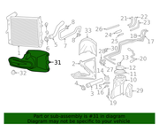 Genuine Porsche parts diagram