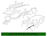 Genuine Porsche parts diagram