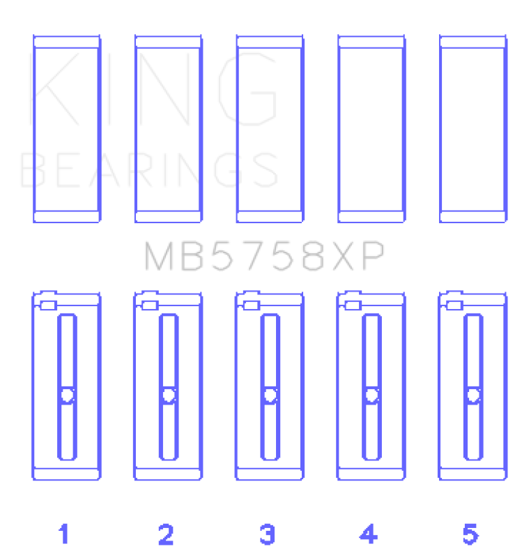 KING ENGINE BEARINGS MB5758XP