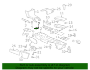 Genuine Porsche parts diagram